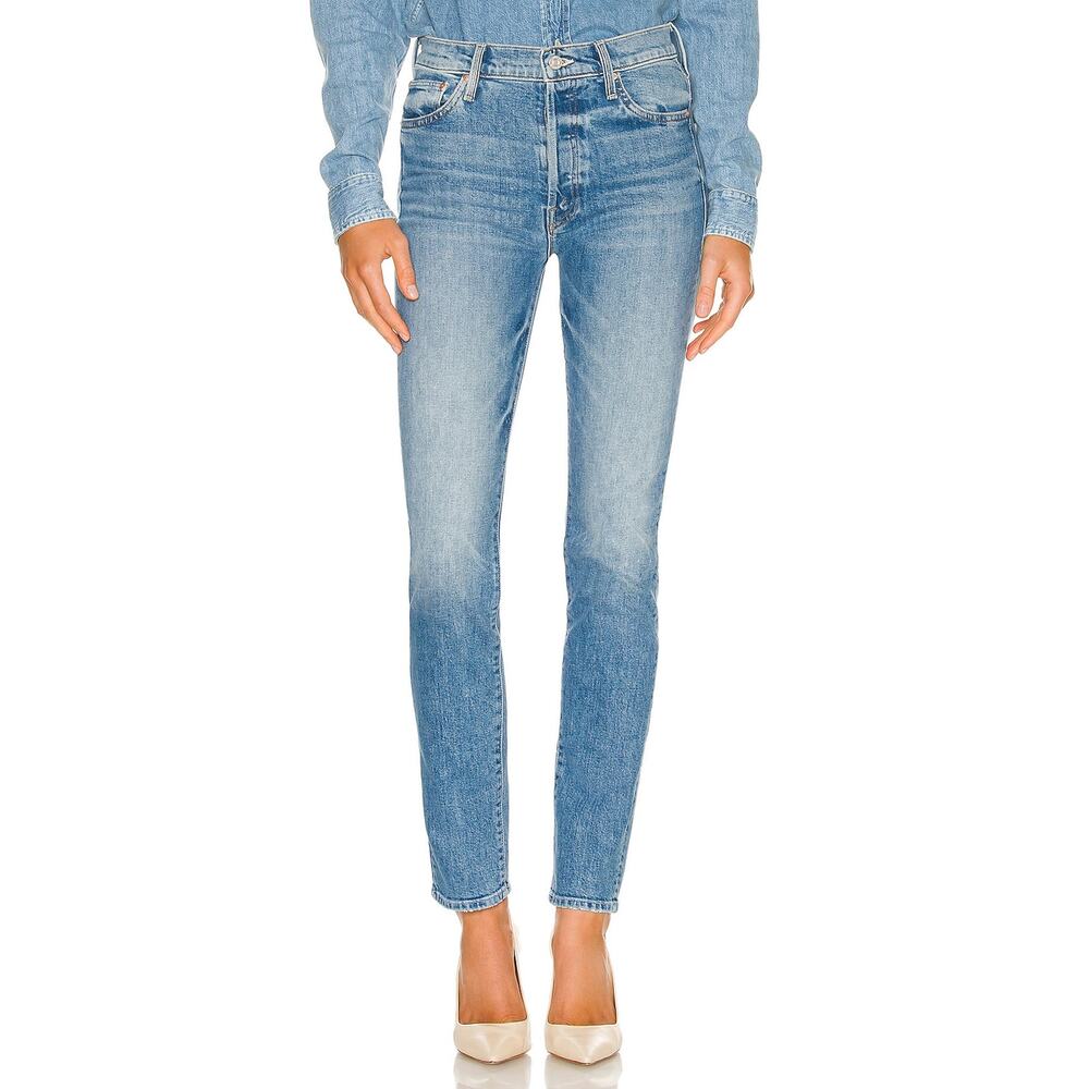 Mother The Pick-Up Blue Cotton Skimp Denim Jean Size 25